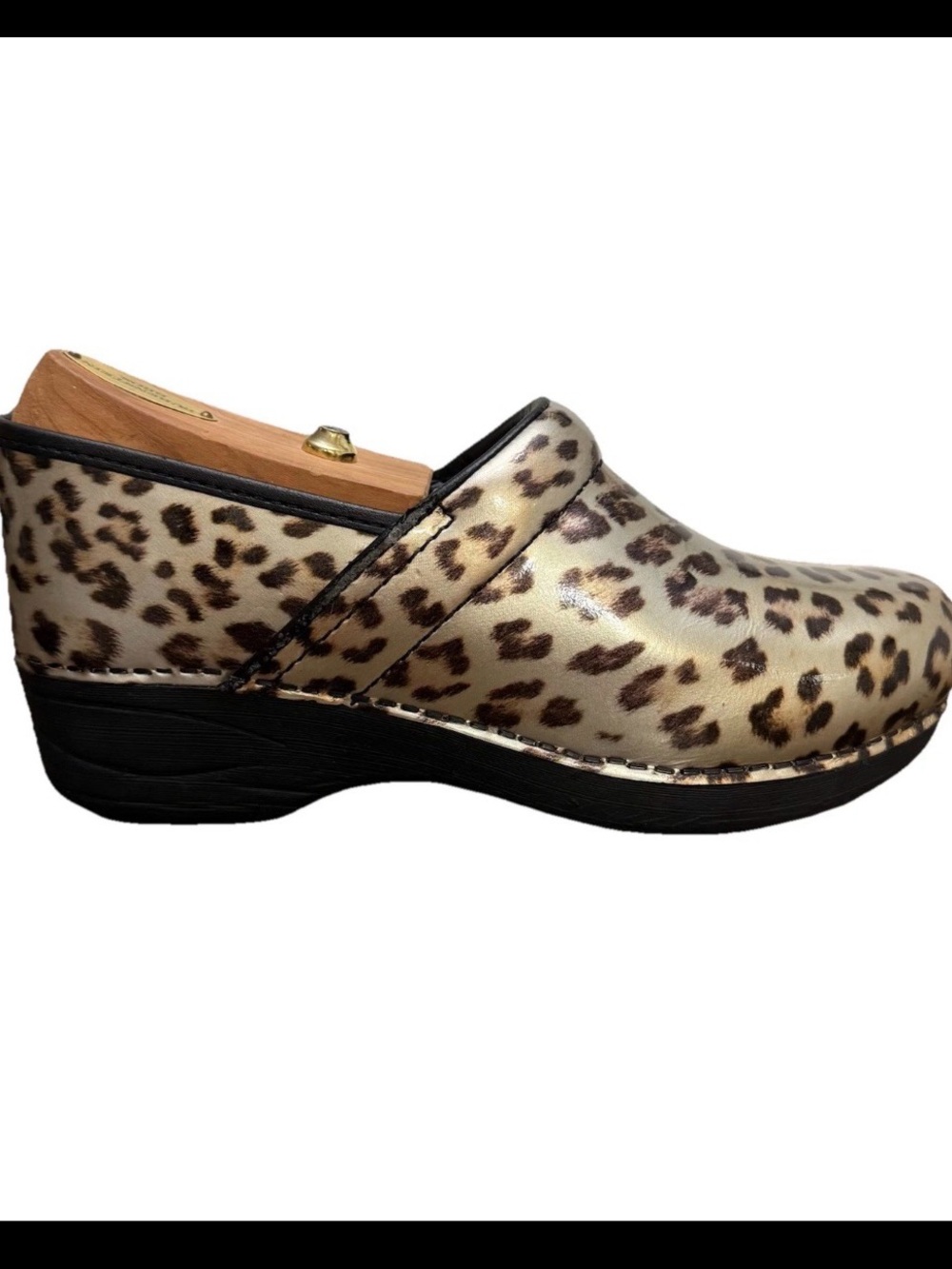 Dansko Professional Leopard Print Clogs Women’s EU 39 / US 8.5-9 Slip On EUC